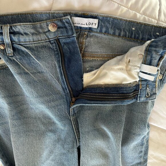 LOFT Light Blue Flare & Wide Leg Jeans - Picture 9 of 10